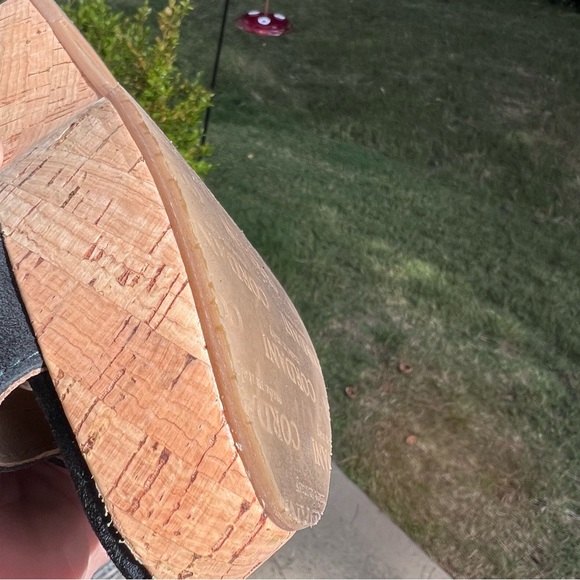 Cordani Candy Platform Cork Wedge Open-Toe Sandal Navy Blue EU Size 37 - Picture 16 of 16